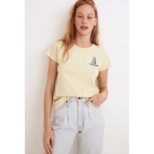 Madewell x Made Some Souvenirs Embroidered Perfect Vintage Tee KOIN Tower